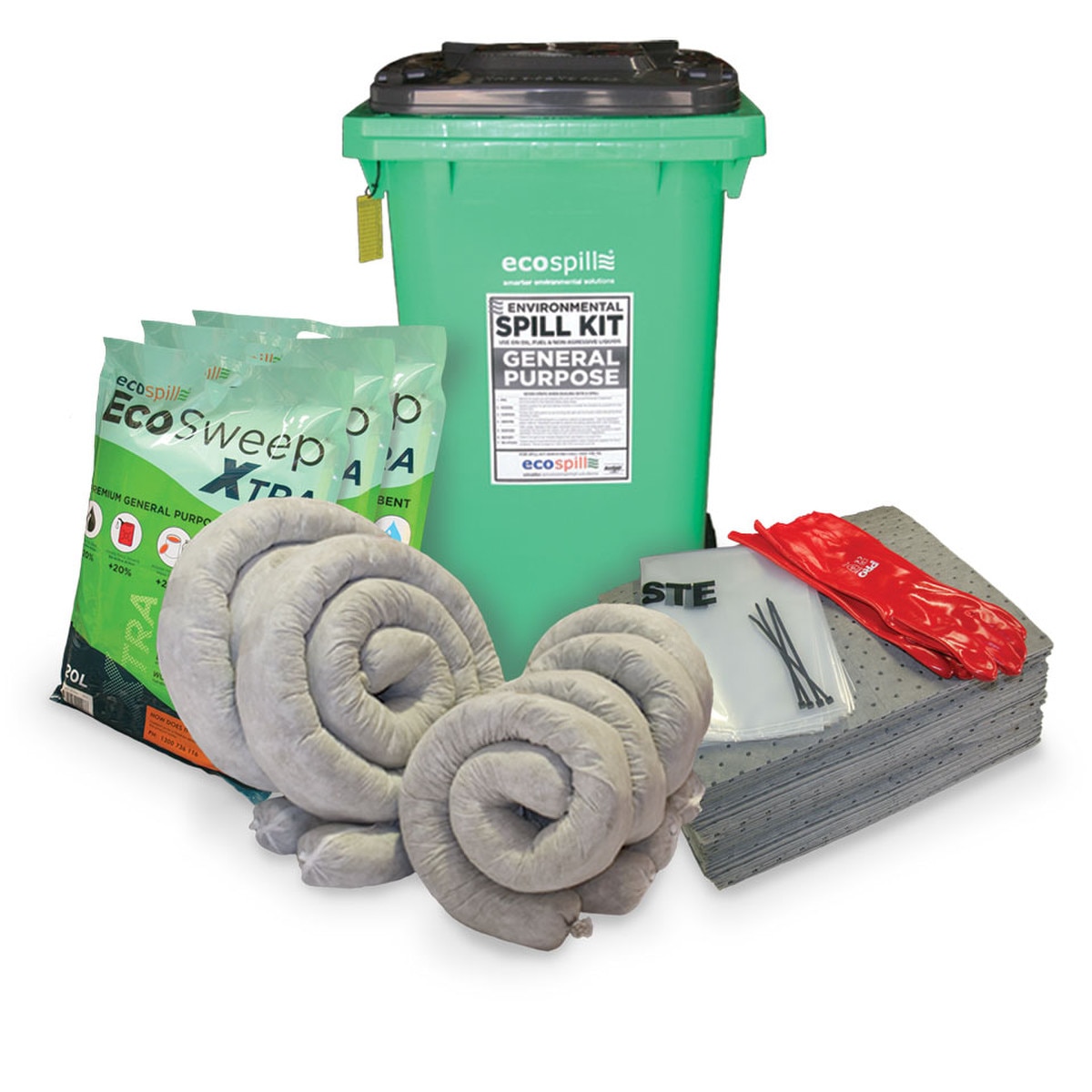 240L General Purpose Spill Kits by Ecospill | for Universal liquid spills | Coolant Spills | Brisbane Sydney Melbourne Perth Adelaide Canberra | Spill Kits | Messy Liquid Spills | Ecospill | GP240